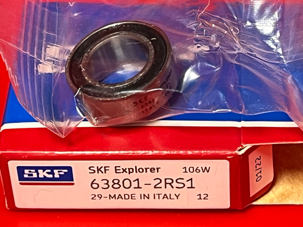 Подшипник 63801-2RS1 SKF размеры 12x21x7