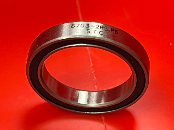 Подшипник 6703-2RS.P6 STC аналоги 6-1180703, 61703-2RS.P6, 6-1000703-2RS размеры 17x23x4