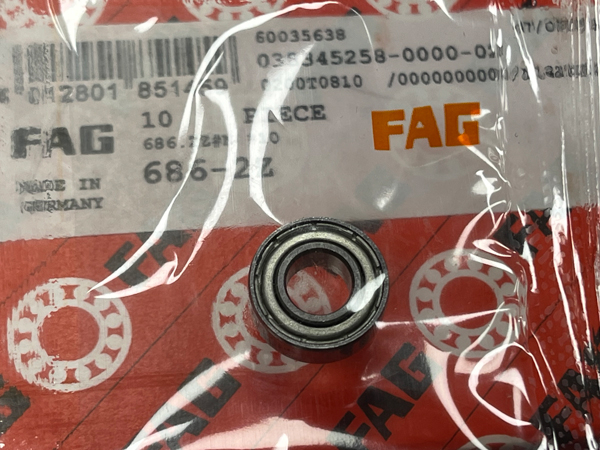 Подшипник 686-2Z FAG аналоги 618/6-2Z, 1080086, 1000086-2Z размеры 6x13x5