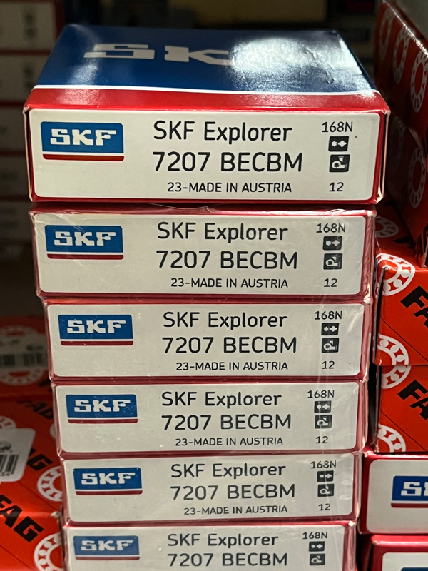 Подшипник 7207 BECBM SKF аналог 66207Л размеры 35x72x17