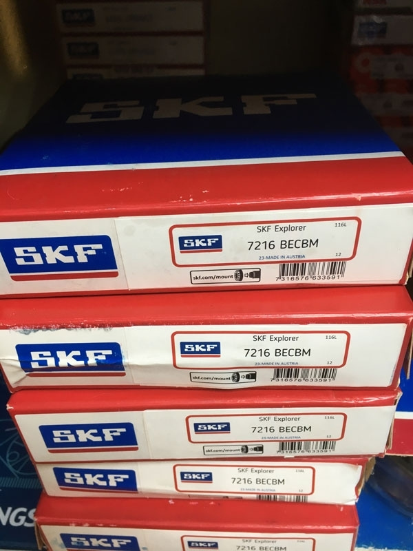 Подшипник 7216 ВECBM SKF аналог 66216 Л размеры 80х140х26