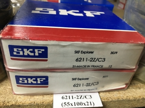 Подшипник 6211-2Z/C3 (55х100х21) SKF