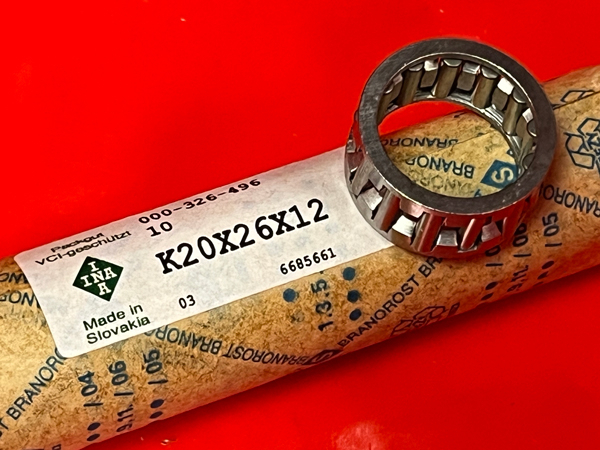 Подшипник K20x26x12 INA аналог К202612 размеры 20x26x12