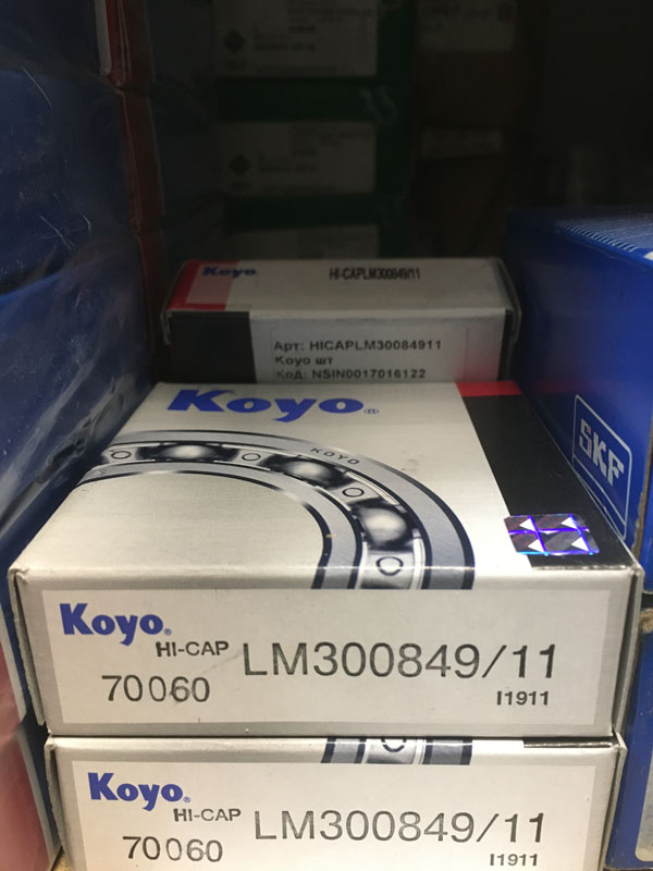 Подшипник LM300849/11 Koyo размеры 40,987х67,975х17,5