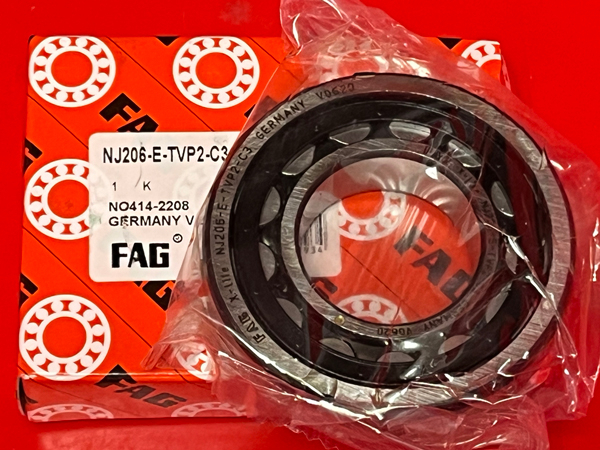 Подшипник NJ206-E-TVP2-C3 FAG аналог 30-42206Е размеры 30x62x16