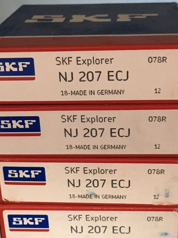 Подшипник NJ207 ECJ SKF аналог 42207 размеры 35х72х17