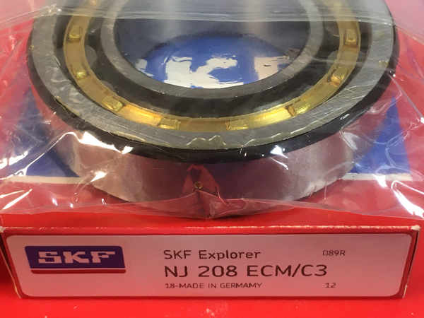 Подшипник NJ208 ECM/C3 SKF аналог 42208 Л по размерам 40*80*18