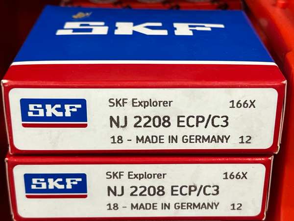 Подшипник NJ2208 ECP/C3 SKF аналог 30-42508Е размеры 40*80*23