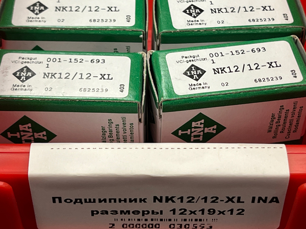 Подшипник NK12/12-XL INA размеры 12x19x12