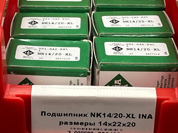 Подшипник NK14/20-XL INA размеры 14*22*20