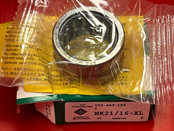 Подшипник NK21/16-XL INA размеры 21x29x16