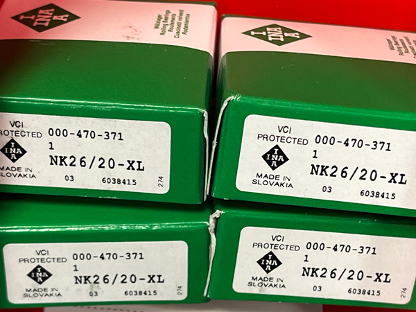 Подшипник NK26/20-XL INA размеры 26*34*20