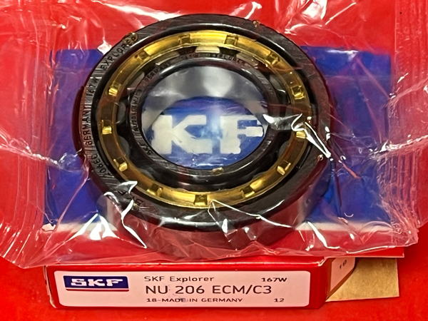 Подшипник NU206 ECM/C3 SKF аналог 30-32206Л размеры 30x62x16