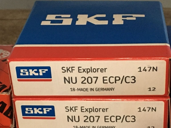 Подшипник NU207 ECP/C3 SKF аналог 32207 размеры 35*72*17