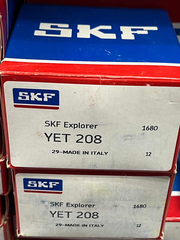 Подшипник YET208 SKF размеры 40x80x43,2